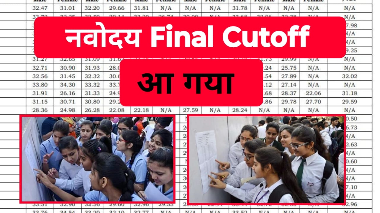 Navodaya Final Cutoff List Check