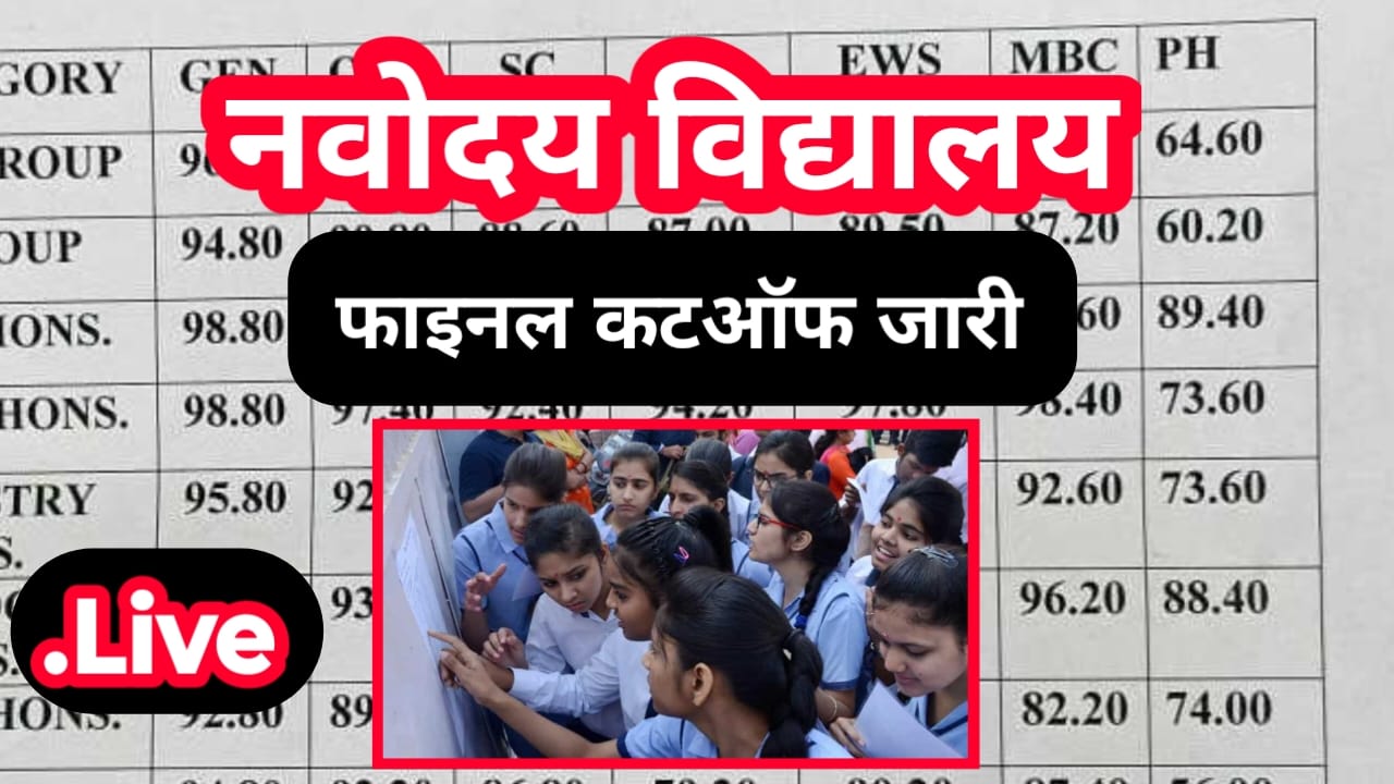 Navodaya District Wise Final List Out