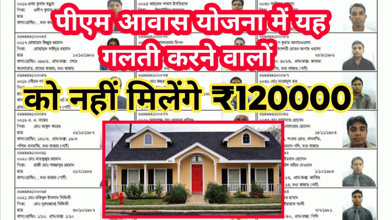 PM Awas Yojana Name Rejected List